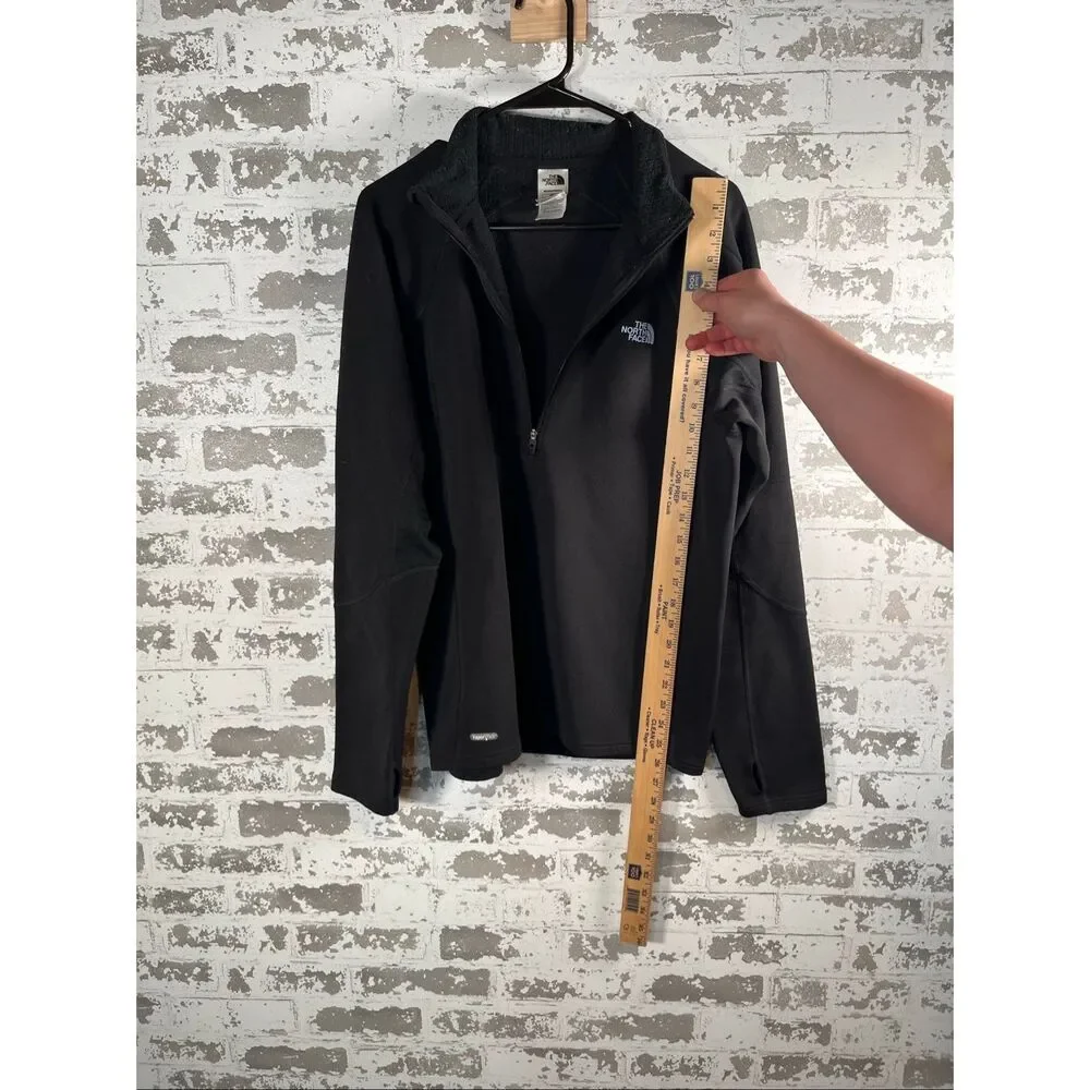 The north face | men black quart zip running pullover